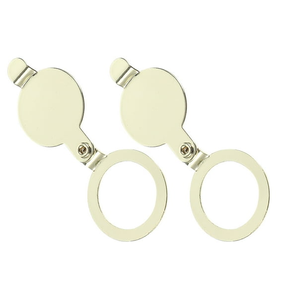 Hemoton 2 Pcs Apartment Door Accessories Peephole Back Cover Golden