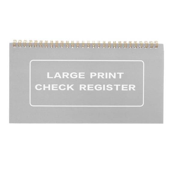 Hemoton  2 Pcs Bill Payment Tracker Check Registers for Checkbook White