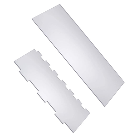 Hemoton 2 Pcs Cake Scraping Tools Boards Testers Airbrush for Decorating Decorate Transparent