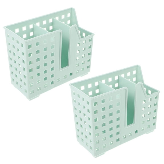 Hemoton 2 Pcs Dishwasher Cutlery Basket 17.50X15.00X7.50CM Light Green