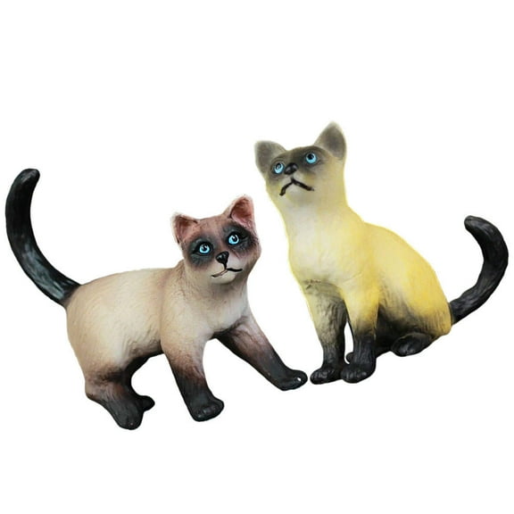 Hemoton 2 Pcs Dog Ornaments Cat Models Miniature Toys Child