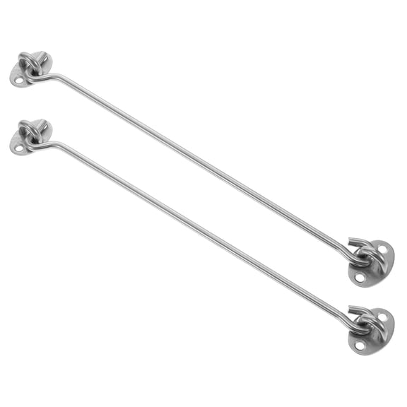 Hemoton 2 Pcs Door Hook Lock Gate and Eye Latch Combination Locking Bolt