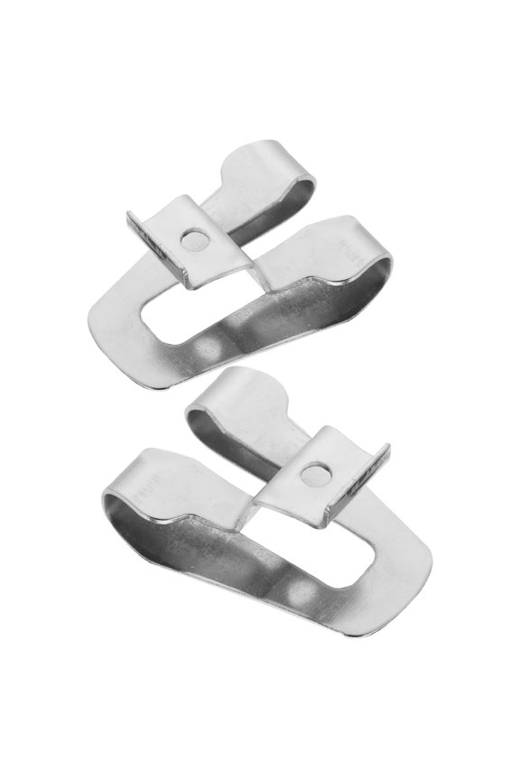 2 Pcs Drill Belt Buckle Hook Man 4.50X3.40X2.00CM Silver