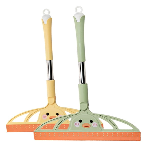 RENACLIPY 2Pcs Window Cleaner Scraper for Mirrors with Ergonomic Handle for Home Use Yellow Green