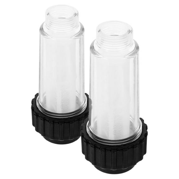 Hemoton 2 Pcs High Pressure Hose Nozzle Garden Screen Filter Transparent