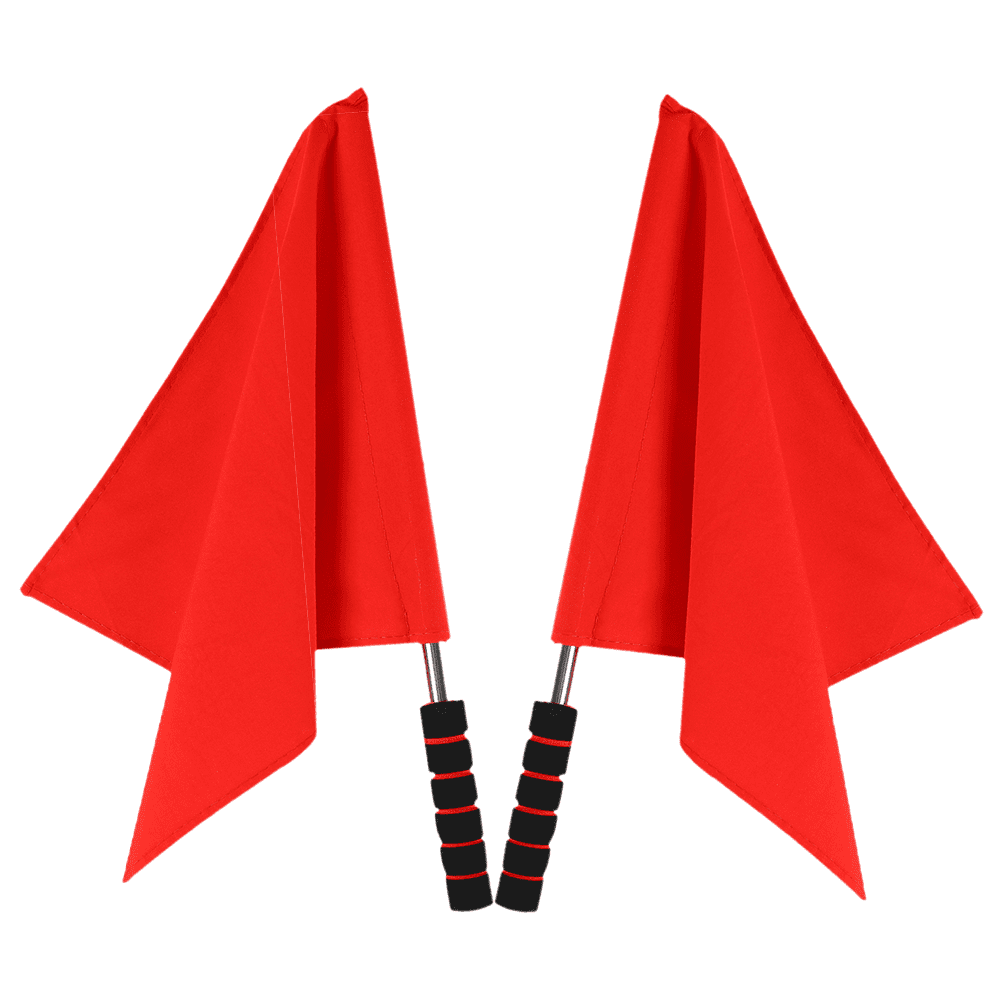 Hemoton 2 Pcs Line Judge Flags Volleyball Cheer for Competition Red ...