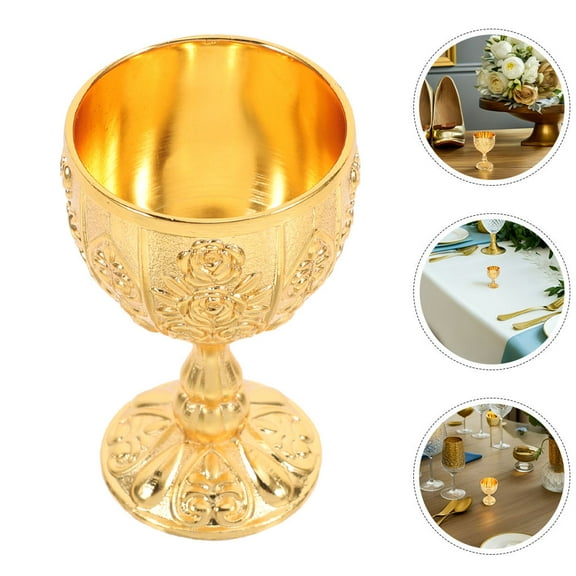 Hemoton 2 Pcs Medieval Chalice Wine Glass Fancy Cocktail Goblet