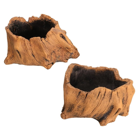 Hemoton  2 Pcs Planter Boxes Outdoor Office Decor Flowerpot