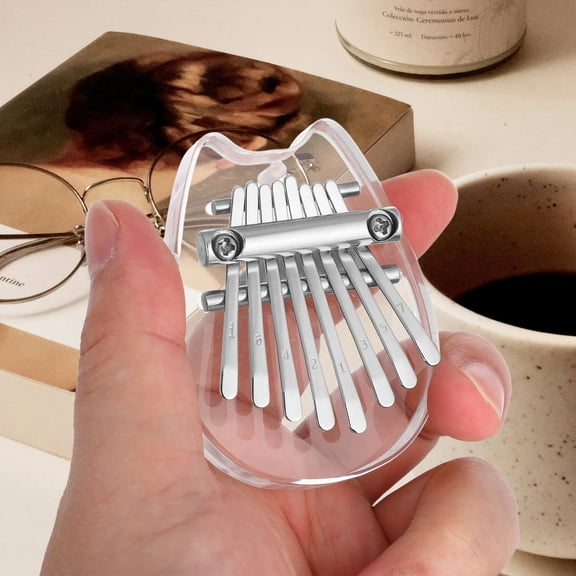 Hemoton 2 Pcs Portable Thumb Piano Kalimba 8-Note Mini Finger Piano For Adults And Kids Pocket-Sized Instrument For Music Enthusiasts