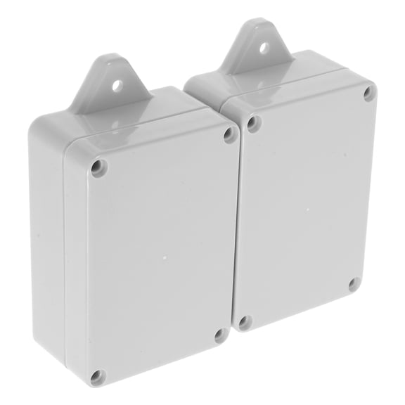 SOPOTUTU White Plastic Electrical Junction Box Enclosure, 2-Pack Distribution Boxes for Wiring