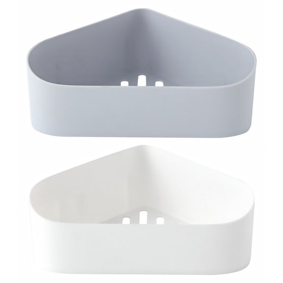 Hemoton 2 Pcs Riser Holder Wall-mount Bathroom Storage Rack