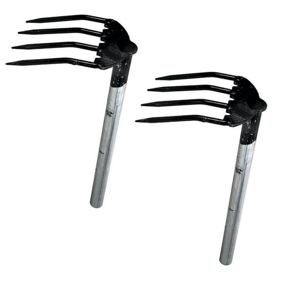 Hemoton 2 Pcs Shovel Four-tooth Loosening Harrow Gardening Hand Tool