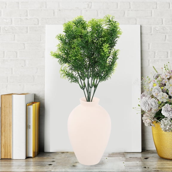 UPGRATOR Artificial Faux Branches Green Plastic 2Pcs Spring Theme Party 12.6x4.3x4.3in