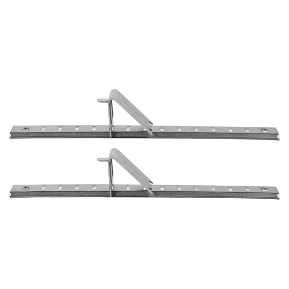 HEMOTON Stainless Steel Shelf Hooks for Refrigerator with Adjustable Grid Bars and Clips for Home 20cm