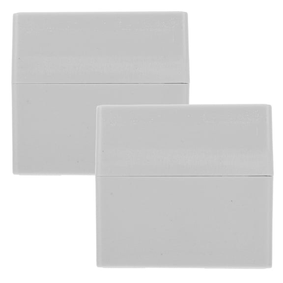 Hemoton 2 Pcs Tube Box Bathtub Tray Storage Bins with Lids White