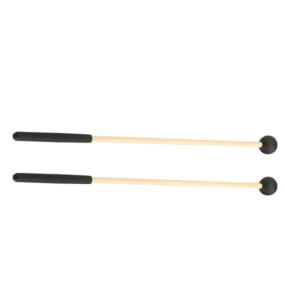 Hemoton 2-Pack Wooden Handle Drumsticks with Multi-Purpose Tips, for Practice and Performance, 43x2.96x1.96 cm