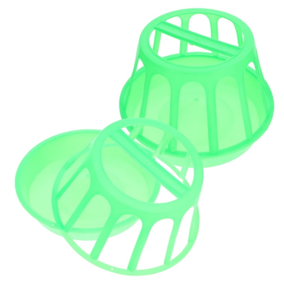 Hemoton 2 Pcs for Chicken Feeding Trough Sturdy Feeder 30.00X30.00X20.00CM Green