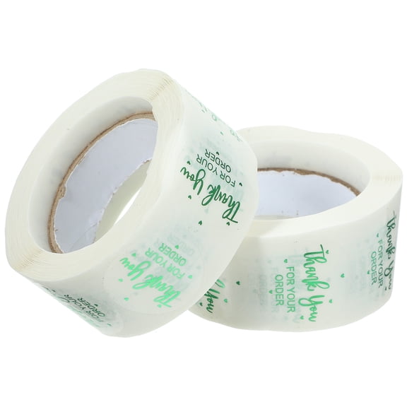 YOSADIER Clear Adhesive Stickers Envelope Seal Stickers Rolls