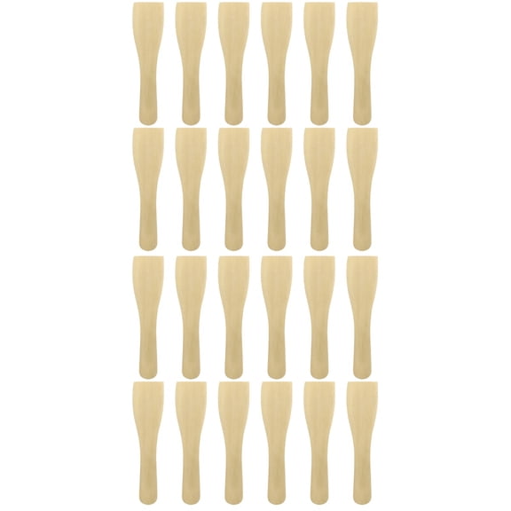 Hemoton 2 Sets  20 Pcs Wooden Non-stick Turners Kitchen Bamboo Spatulas (Log Color)