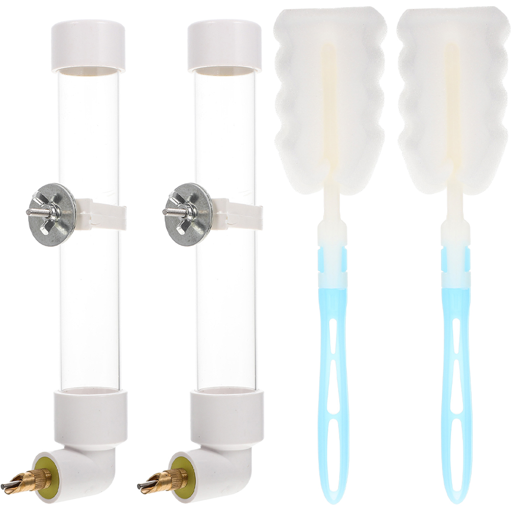 View of Hemoton 2 Sets Bird Cage Water Feeder Parrot Water Feeder Bird Water ...