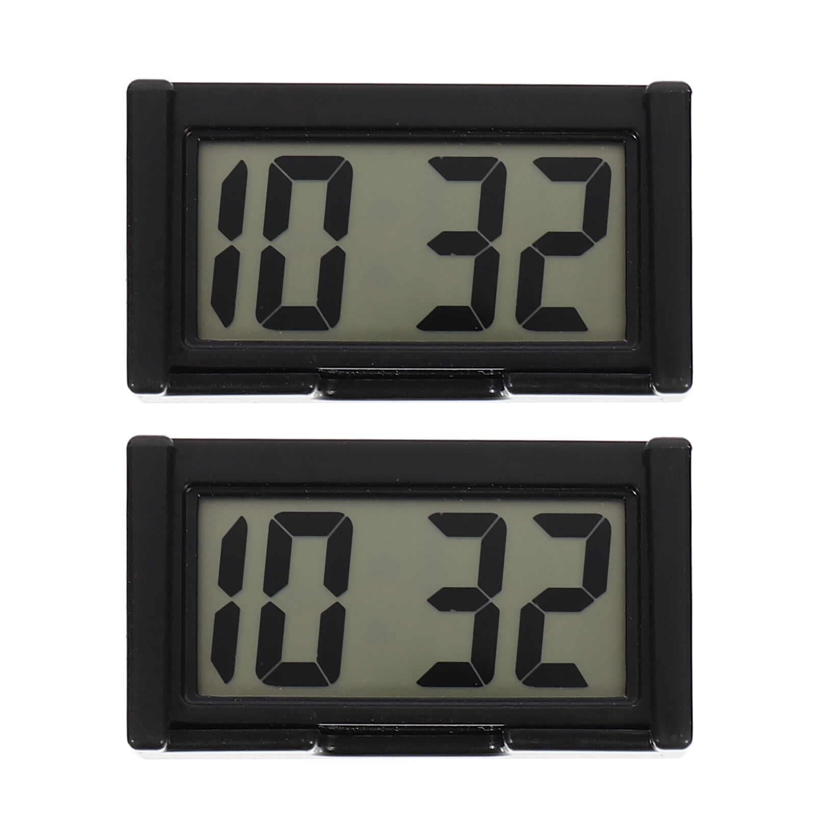 Hemoton 2 Sets Car Clock Dashboard Digital Clock Adhesive Mini Vehicle ...