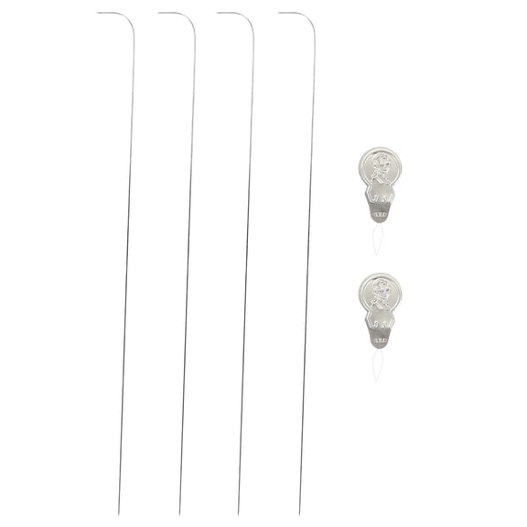 SOPOTUTU 2Sets Plated Silver Bead Threader Tool for DIY Multi Strand Jewelry and Craft Projects