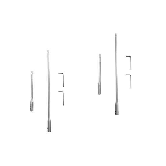 Hemoton 2 Sets Wood Turning Extension Bit Set for Carpentry, Hand Tools, Precision Drilling and Woodworking Accessories