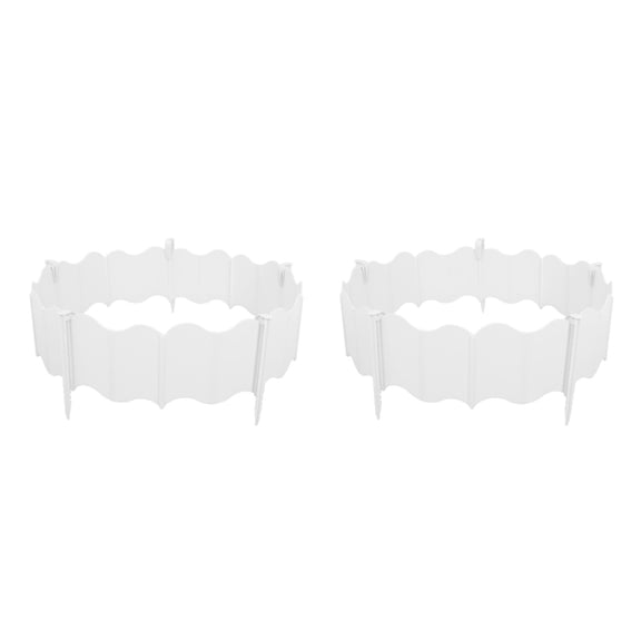 Hemoton 2 Sets Of Garden Border Flowerbed Fence Border Garden Decor Fencing Plastic Landscaping Edging Lawn Garden Fence Edgings Garden Landscaping Edging