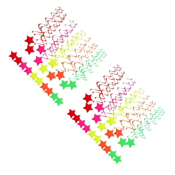 UPGRATOR Masteelf 2 Sets Hanging Streamers Neon Swirls Decorations Ceiling Party Holiday New Year Celebrations