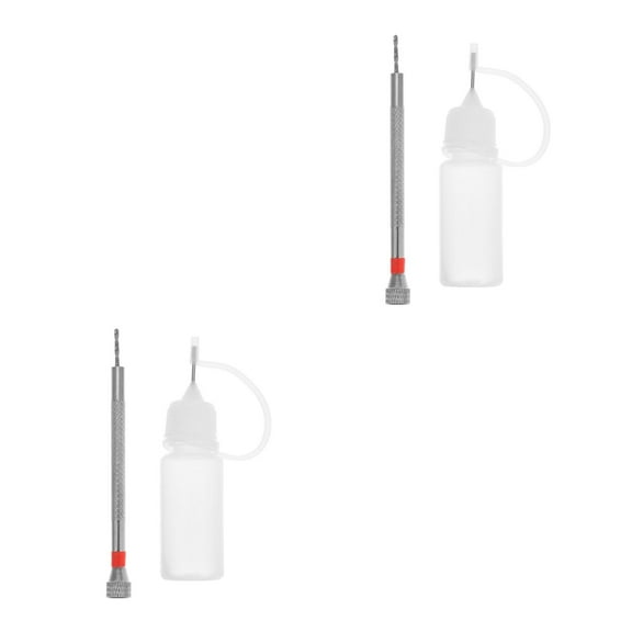 Hemoton 2 Sets Mini Hand Drill 1.6mm Bit Manual Drill for Manual Crafting and DIY Projects Precision Pin Vise for Bottle Hole Punching