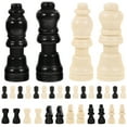 thumbnail image 1 of Hytrove Chess Pieces Only Wood 2 Sets for Chess Board 0.8x0.6x0.2in, 1 of 8