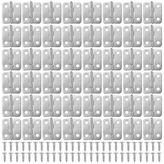 Hemoton 2 Sets of Furniture Door Hinges Box Hinges with Screws Home Accessories