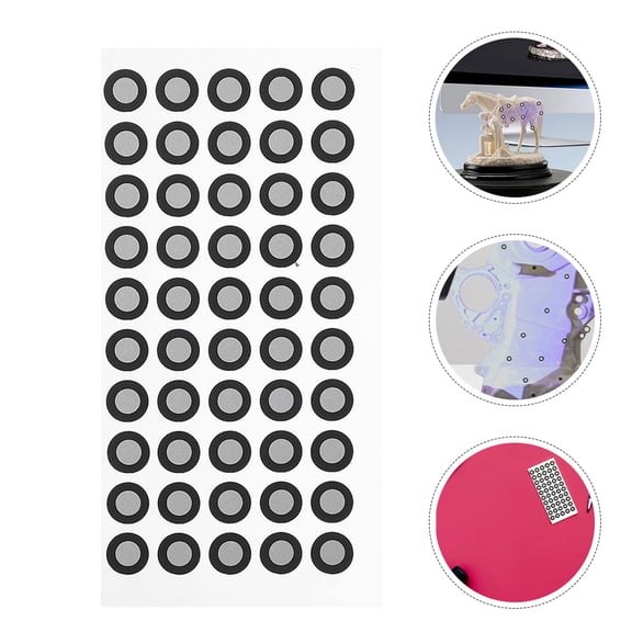 Hemoton 2 Sheets Scanner Identification Point D Scanning Stickers 1.00X1.00X0.15CM Black