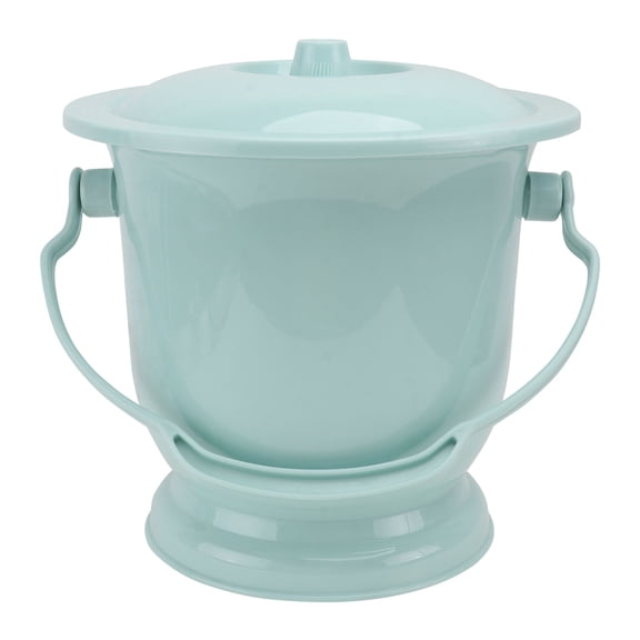 Hemoton 2 pcs Thickened Handheld Spittoon with Lid Home Urine Bucket Practical Chamber Pot