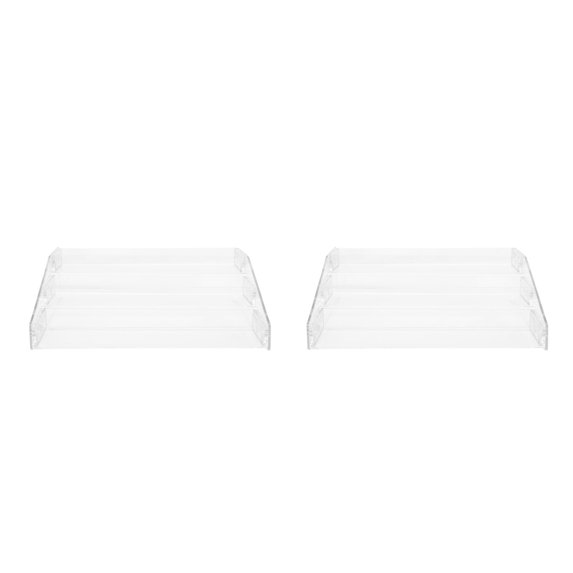Hemoton 2 pcs Transparent Multi-layer Snack Product Display Rack Cigarettes Display Rack