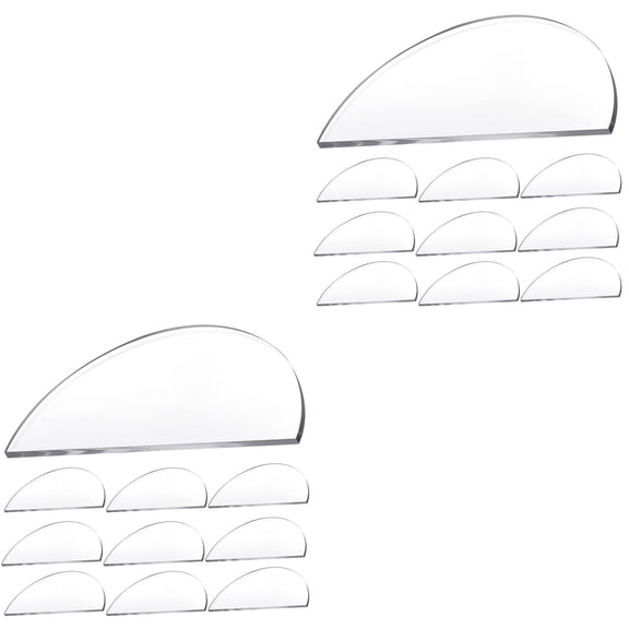 YOSADIER Transparent Semicircle Acrylic Place Cards for Wedding Seating Charts 20Pcs
