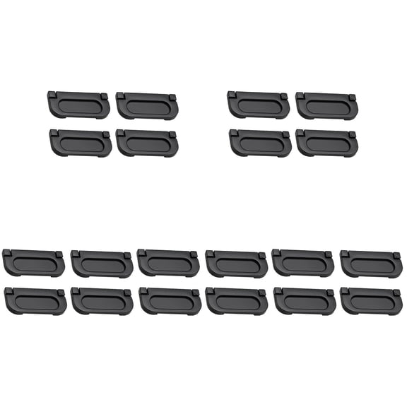 Hemoton 20 Pcs Drawers Cabinet Furniture Flush Ring Sliding Door Flush Pull Ring Handles