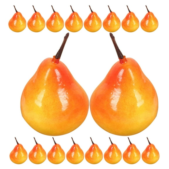 Hemoton 20 Pcs Inflatable Tanning Pool Artificial Fruit 5.50X3.00X3.00CM Orange