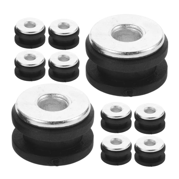 Hemoton 20 Pcs Motorcycle Shock Absorbing Rubber Ring 1.50X1.50X1.00CM