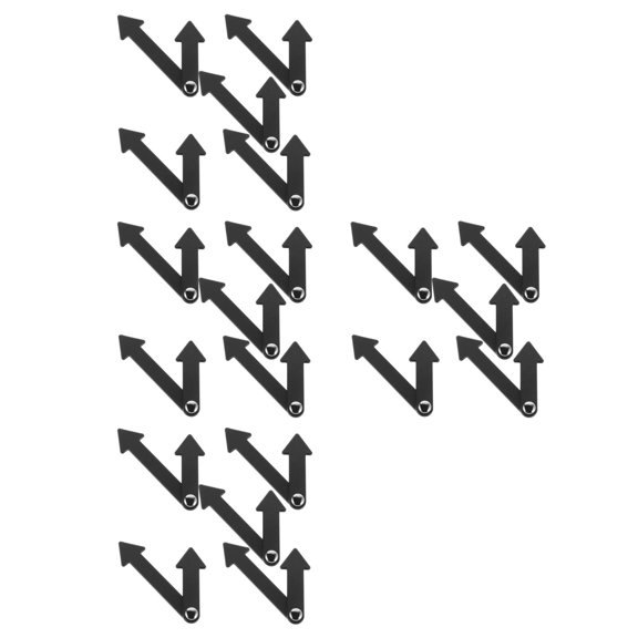 UPGRATOR WORGEOUS 20 Pcs Classroom Teaching Clock Hands Plastic Pointer Set for Kids DIY Time Telling Accessories Clock Hand Prop