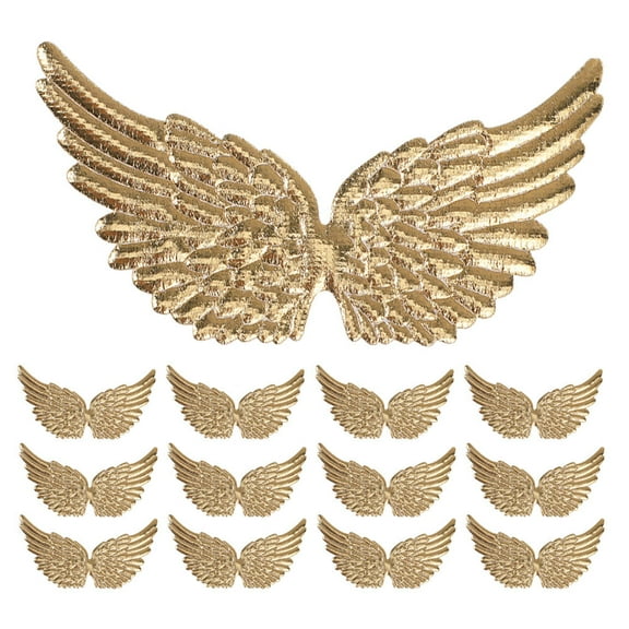 Hemoton  20 Pcs Wings for Crafting DIY Clothing Applique Angel Sticker