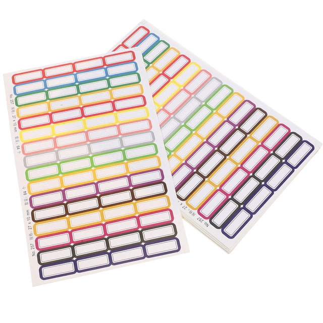 Hemoton 20 Sheet Blank Name Labels for Office Supplies - Walmart ...