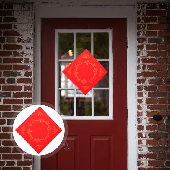 RENACLIPY Reusable Red Paper 20 Sheets for Spring Festival Decorations and Family Art Projects