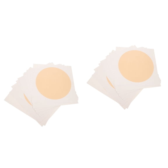 Hemoton 20 Sheets Round Rice Paper for Chinese Painting, Practice, and Art Card Crafting Supplies