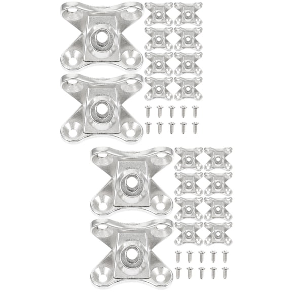 Hemoton 20 pcs Corner Bracket Joints Furniture Fastener Corner Braces for Shelf Wood Furniture