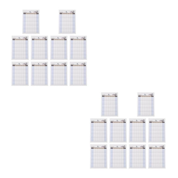 Hemoton 20 pcs Daily Planners Weekly Meal Planning Pad Menu Planner Grocery Shopping Lists For Travel Journal