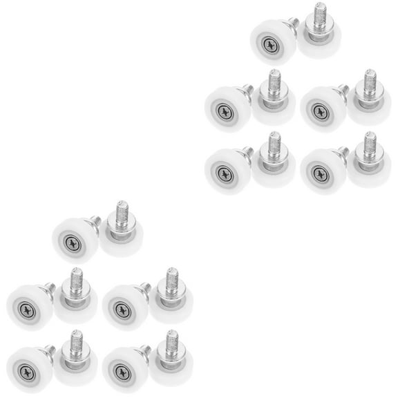 Hemoton 20 pcs Drawer Wheels Fridge Drawer Guide Pulley Roller Bearing Wheel for Shower Door Window