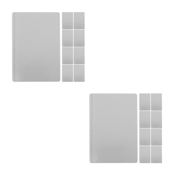 Hemoton 20-Pack Metal Sublimation Business Card Blanks, Engraving Ready, Ideal for Custom Printing and Designs