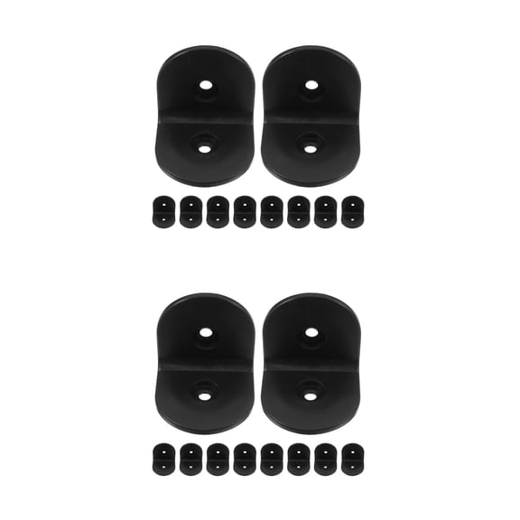 UPGRATOR Raindrops 20 pcs L Bracket Corner Brace 90 Degree Small Right Angle Brackets Nylon Joint Supports for Wood Furniture Cabinet Shelves