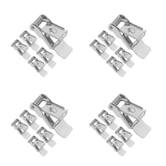 Hemoton 20 pcs  Panel Lamp Downlight Universal Lamp Clip Spring Steel Embedded Lamp Accessories Fixed Spring Clip Light Securing Clips For Downlights